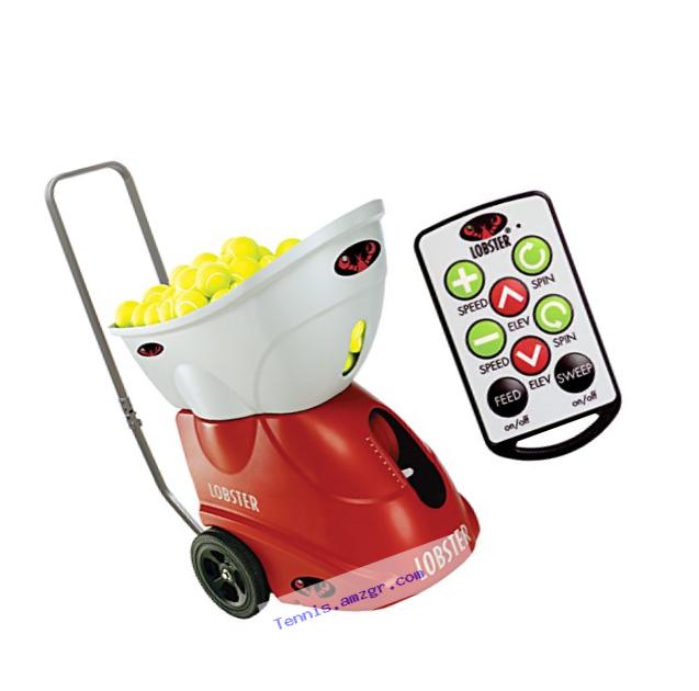 Lobster Sports Elite Two with Elite 10-Function Remote Control Tennis Ball Machine
